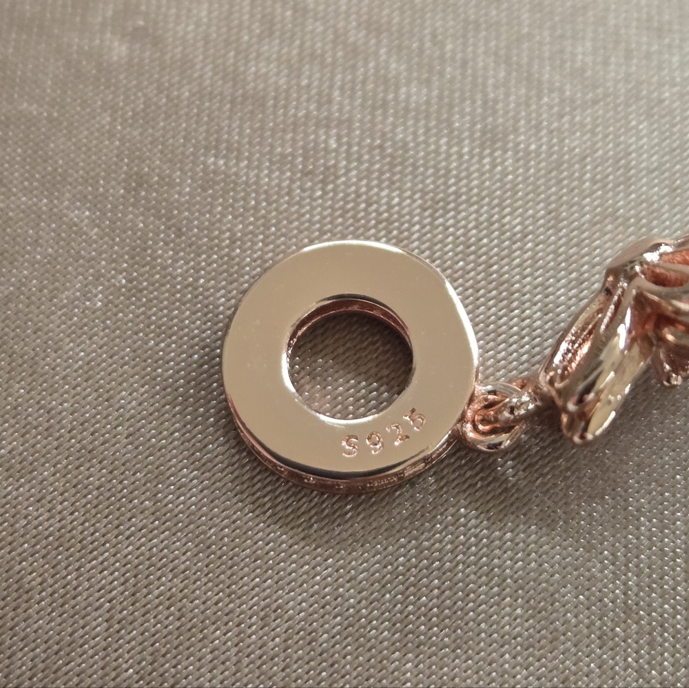 Rose Gold Cherry Blossom Charm - Picture 3 of 3